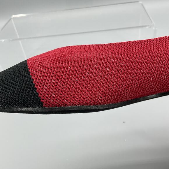 NEW Journee Collection Women’s Veata Soft Knit Flats Red Size 6.5 - Picture 7 of 11